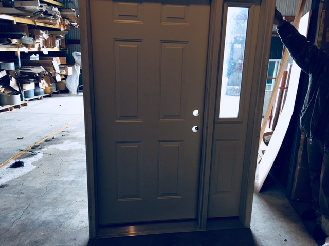 Steel Entry Door With Side Light Glass