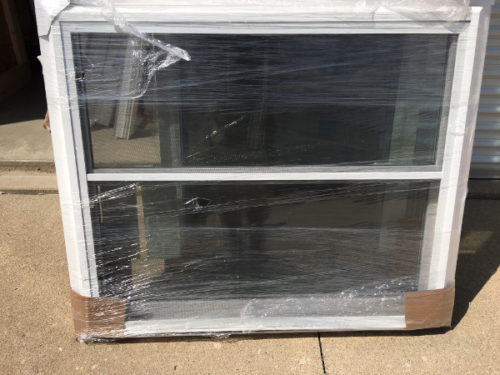 White Dual Pane Low-E Glass Double Hung Replacement Window